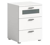 xonox.home Cómoda de Noche, Blanco NB, ca.45x60x40 cm