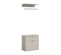 xonox.Home - Cómoda y Tablero de Pared Proyecto X 61x62x34 cm en imitación de Cachemira - Armario Multiusos con Tablero - Moderno, Espacioso y Funcional