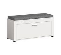 xonox.home Jam X8BA9632 - Perchero con Asiento (100 x 44 x 35 cm), Color Blanco