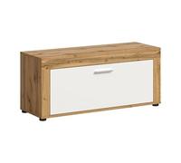 xonox.home Jam X8BK6631 - Perchero con Banco (100 x 44 x 35 cm), Color Blanco