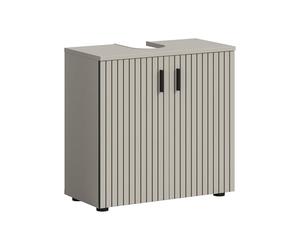 xonox.Home - Mueble bajo Lavabo Mone 60 x 59 x 30 cm en imitación de Cachemira - Armario para baño con 2 Puertas, Base Ajustable y sifón - práctico, Moderno e Ideal para Cualquier Cuarto de baño