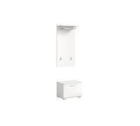 xonox.home Perchero Prego Muebles de Armario combinables, Blanco, 1