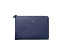 Xoopar - Funda de Piel Reciclada para Portátil 270x180x25mm - 10/11" Ideal para Transportar y Proteger su Ordenador o Tablet con Total Seguridad - INE Tablet Azul Marino