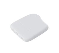 Xoopar - Ice-P - Batería Externa de 5000 mAh con Luz Táctil Integrada Apta para Todos los iPhone,Samsung,Huawei,Xiaomi,LG,Tablet Smartphones Fabricada con Plástico Reciclado Certificado GRS - Blanco