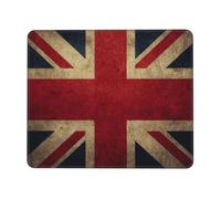 XOPEKVLAWM Alfombrilla de mouse impermeable para computadora con base de goma antideslizante, banderas británicas, alfombrilla de mouse para laptop, alfombrilla de escritorio lavable, alfombrilla de