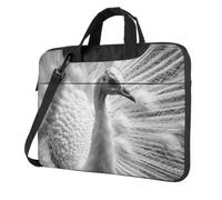 XOPEKVLAWM Funda protectora para laptop, a prueba de golpes, color blanco, diseño de pavo real, Black, 13 inch
