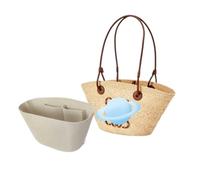Xoppia - Organizador de bolsas compatible con bolsa de cesta de anagrama Loewe, forro de fieltro para bolso de mano para mujer (estilo A, mediano)