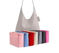 Xoppia - Organizador de bolsas compatible con Coach Brooklyn Shoulder 28, 34, 39. Forro de fieltro para bolso de mano para mujer. (Estilo B, beige)