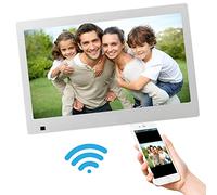 XORO CPF 10B1 - Marco de Fotos Digital (10,1", Pantalla táctil, WiFi, App | Ver fotos a través de la aplicación, SD o USB, reproducir vídeos y música, sensor de movimiento, resolución 1280 x 800