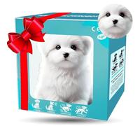 XoTiq 2025 Robot de Cachorro simulado, Juguete Interactivo para Perros Ai Smart para Padres e Hijos, niños de 3 a 8 años y Adultos, Embalaje en Caja de Regalo White