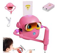 XoTiq Robot de Dibujo para niños, máquina de Arte Inteligente Que Incluye 100 Tarjetas, guía de Voz de Juguete Educativo Interactivo, Adecuado para niños y niñas de 3 a 8 años Pink