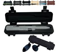 xotoa Bolígrafo táctico deslizante impreso en 3D con estuche, herramienta de escritura creativa(Grey,1pcs)