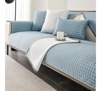 xotoa Cojín refrescante for sofá de Seda Helada, partículas de Silicona Antideslizante, Suave y Transpirable, Lavable a máquina y a Mano(Blue,70 * 150cm)