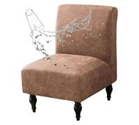 xotoa Funda de Silla de imitación de Cuero, Lavable y fácil de Instalar, Mantiene tu hogar Limpio y Bonito.(Light Coffee,Set of 1)