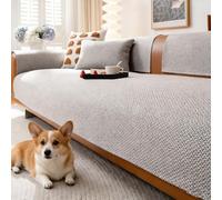 xotoa Funda De Sofá, Chenilla Agradable for La Piel De Alta Densidad, Fondo Antideslizante De Silicona, Lavable A Máquina Y No Destiñe(C-Grey,47.2in*70.9in)