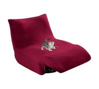 xotoa Funda de sofá de Terciopelo Grueso, diseño sin Brazos, Ajuste elástico, Funda for Muebles antidesplazamiento, Adecuada for múltiples situaciones.(Burgundy)