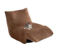 xotoa Funda de sofá de Terciopelo Grueso, diseño sin Brazos, Ajuste elástico, Funda for Muebles antidesplazamiento, Adecuada for múltiples situaciones.(Camel)