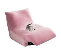 xotoa Funda de sofá de Terciopelo Grueso, diseño sin Brazos, Ajuste elástico, Funda for Muebles antidesplazamiento, Adecuada for múltiples situaciones.(Pink)