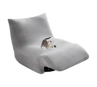 xotoa Funda de sofá de Terciopelo Grueso, diseño sin Brazos, Ajuste elástico, Funda for Muebles antidesplazamiento, Adecuada for múltiples situaciones.(Light Grey 1)