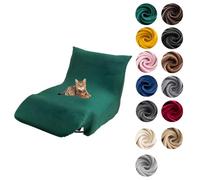 xotoa Funda de sofá sin Brazos de una Plaza - Terciopelo, fácil de cuidar - for salón y Dormitorio(Green)