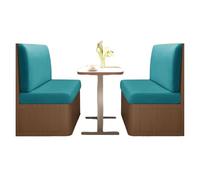 xotoa Funda de Terciopelo for sofá de Autocaravana: protección Completa, Antideslizante, Juego de Cojines de Repuesto for sofá(Dark Blue,1pcs)