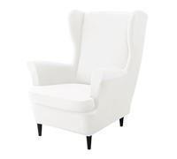 xotoa Funda elástica for sofá Taburete de Terciopelo de Zorro Plateado con diseño de Tigre(MilkWhite)