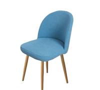 xotoa Funda for Silla de Comedor Redonda con Respaldo bajo; elástica, Integral, de una Sola Pieza for sillas de Formas Irregulares.(GrayBlue,4pcs)