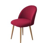 xotoa Funda for Silla de Comedor Redonda con Respaldo bajo; elástica, Integral, de una Sola Pieza for sillas de Formas Irregulares.(Winered,6pcs)