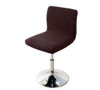 xotoa Funda for Silla giratoria Antideslizante y Resistente al Desgaste, Funda for Taburete Alto con Respaldo bajo y Forma Especial.(Coffee,6pcs)