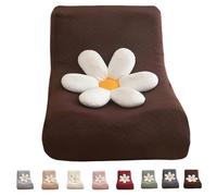 xotoa Funda Lavable for sofá puf sin Brazos, Decorativa for el Dormitorio(Coffee)