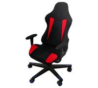 xotoa Funda Universal for Silla Gaming: elástica, Lavable y con reposabrazos(Black-Red,1PCS)
