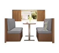 xotoa Fundas de Repuesto for Cojines de sofá de Autocaravana - Poliéster - Spandex, Ajustables y de fácil Cuidado(Light Gray,1pcs)