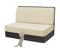 xotoa Fundas for Cojines de Autocaravana, Juego de Comedor y Asientos - Terciopelo ultrasuave, elástico - con Banda for sofás de Autocaravana(Beige,1pcs)