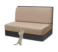 xotoa Fundas for Cojines de Autocaravana, Juego de Comedor y Asientos - Terciopelo ultrasuave, elástico - con Banda for sofás de Autocaravana(Camel,2pcs)