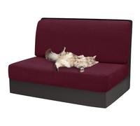 xotoa Fundas for Mesa y sillas de Comedor de Autocaravana - Tejido Jacquard elástico, Juego de Dos Piezas, aptas for Asientos de Furgonetas Camper(Wine Red,1pcs)