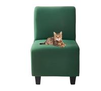 xotoa Fundas Multicolor for sillas sin Brazos, confeccionadas con Tejido elástico Mixto for Adaptarse a diversas Formas de sillas, con diseño de Borde Antideslizante.(Green,1pcs)