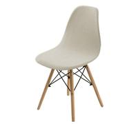 xotoa Fundas universales for sillas con Forma de Concha, Ideales for Bares, cocinas, hoteles y restaurantes, for Todas Las Estaciones.(Cream White,6 Set)