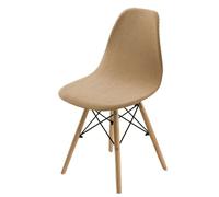 xotoa Fundas universales for sillas con Forma de Concha, Ideales for Bares, cocinas, hoteles y restaurantes, for Todas Las Estaciones.(Milk Tea,2 Set)