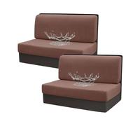 xotoa Juego de 2 Fundas for Mesa y sillas de Comedor for autocaravanas Familiares: Impermeables y Antideslizantes, Ideales for autocaravanas Familiares.(Light Coffee)