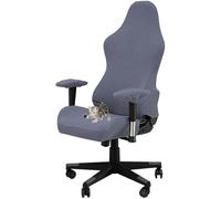 xotoa Juego de Cuatro Fundas for sillas Gaming, Incluye Fundas for reposabrazos, Apto for sillas Gaming y sillas de Oficina.(Metallic Gray)