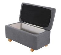 xotoa Juego de Fundas rectangulares for taburetes de almacenaje, Fabricadas en poliéster elástico con Ribete Antideslizante.(Grey,X-Large)