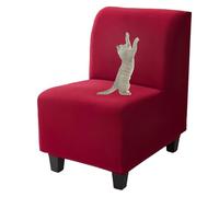 xotoa La Funda del sofá Presenta un diseño sin Brazos, un Ajuste ceñido Antideslizante y es Lavable for una fácil protección de la Superficie de la Silla.(Wine Red,Set of 1)