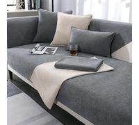 xotoa Las Elegantes Fundas de sofá de Chenilla se adaptan Perfectamente a los sofás de Tela y Cuero, lo Que le da a su habitación un Aspecto Fresco(Light Gray,35.4x70.8 in/90x180cm)