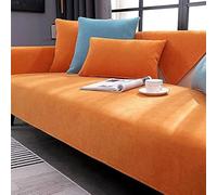 xotoa Las Elegantes Fundas de sofá de Chenilla se adaptan Perfectamente a los sofás de Tela y Cuero, lo Que le da a su habitación un Aspecto Fresco(Orange,43.3x82.7 in/110x210cm)