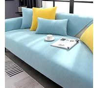 xotoa Las Elegantes Fundas de sofá de Chenilla se adaptan Perfectamente a los sofás de Tela y Cuero, lo Que le da a su habitación un Aspecto Fresco(Light Blue,43.3x82.7 in/110x210cm)