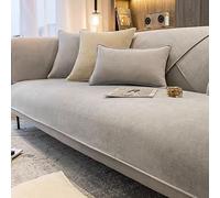 xotoa Las Elegantes Fundas de sofá de Chenilla se adaptan Perfectamente a los sofás de Tela y Cuero, lo Que le da a su habitación un Aspecto Fresco(Off Gray,27.6x82.7 in/70x210cm)