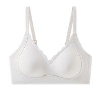 xotoa Sujetador push-up ligero y sin costuras for mujer, sin aros de acero, copa 3/4, tejido de nailon transpirable.(Grandmagray,Mcode/34code)