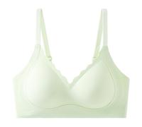 xotoa Sujetador push-up ligero y sin costuras for mujer, sin aros de acero, copa 3/4, tejido de nailon transpirable.(Lightgreen,Mcode/34code)