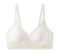 xotoa Sujetador push-up ligero y sin costuras for mujer, sin aros de acero, copa 3/4, tejido de nailon transpirable.(Champagnecolor,Mcode/34code)