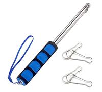 XOUDKE 1PCS Astas Bandera Telescópicas, 2m Astas y Piezas pertiga telescopica, Mastil Bandera Exterior Inoxidable Extensible Plegable Asta, Palo telescopico de Bandera para Guía de Viaje Banner